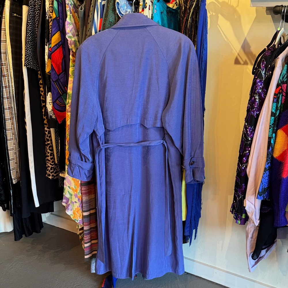 Vintage Gallery Purple Trench Coat - Picture 7 of 7